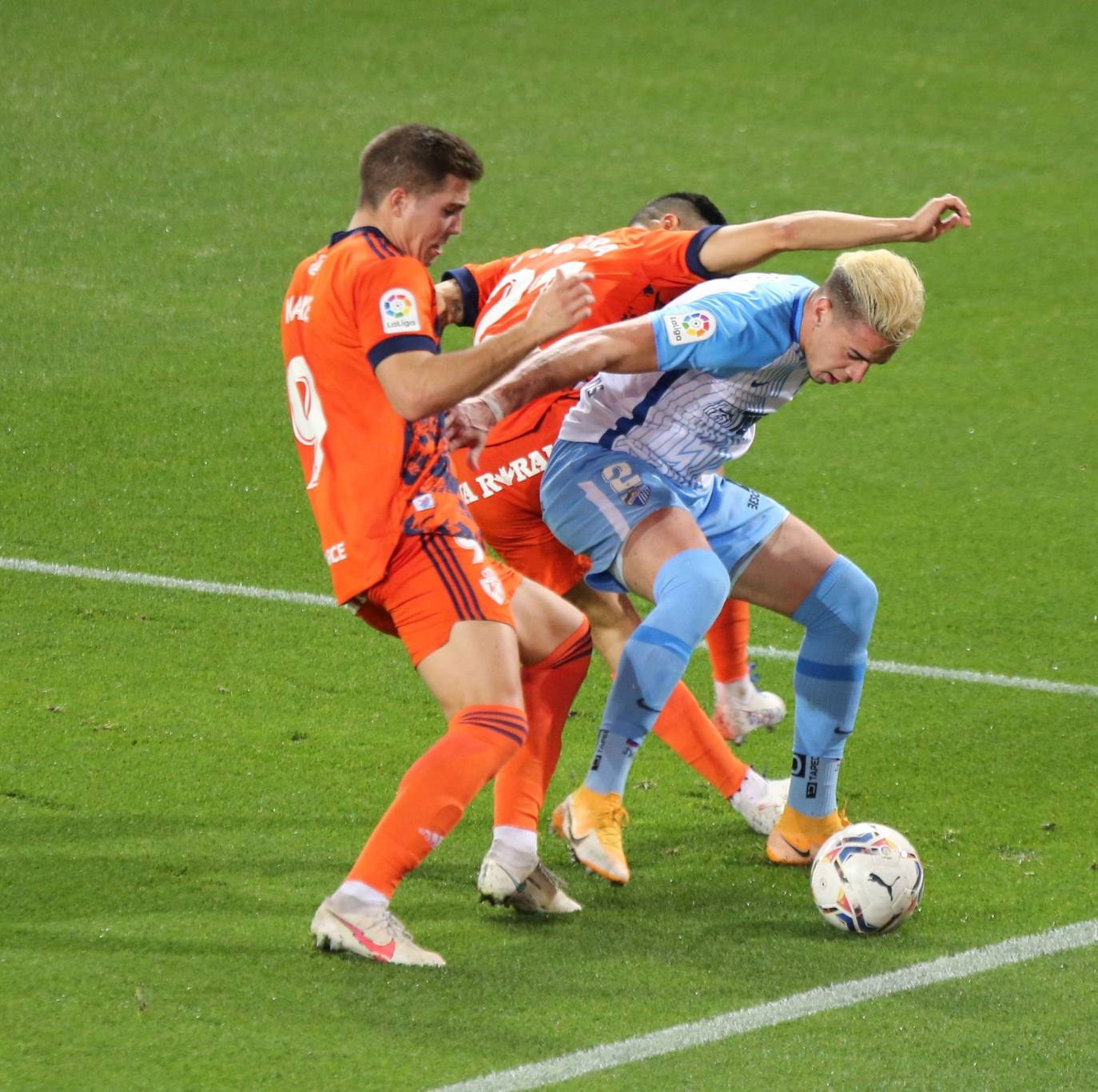 El Málaga, obligado a remontar desde los primeros minutos 