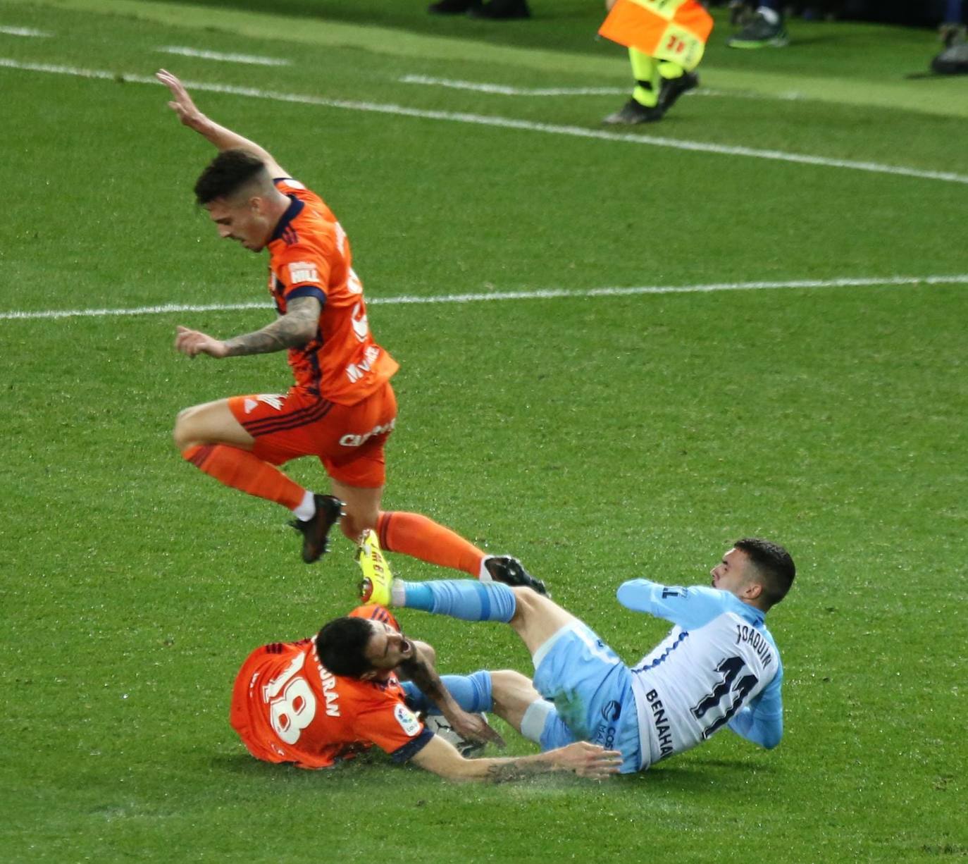 El Málaga, obligado a remontar desde los primeros minutos 