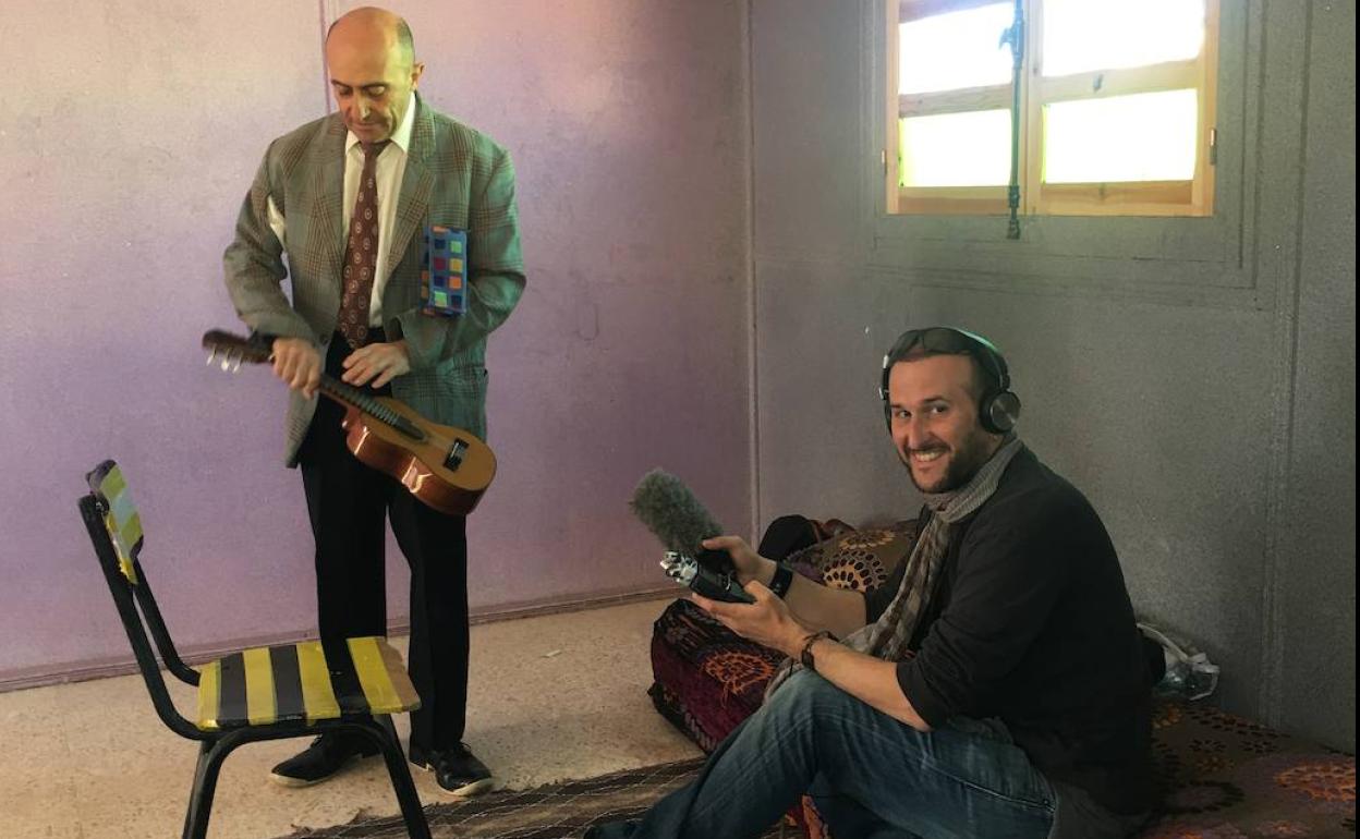 En los campamentos saharauis. 