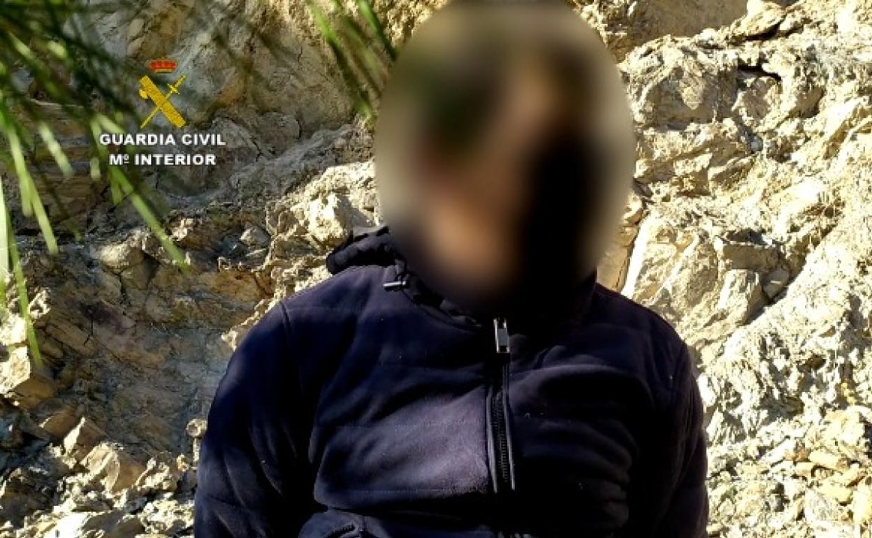Imagen del arrestado difundida por la Guardia Civil. 