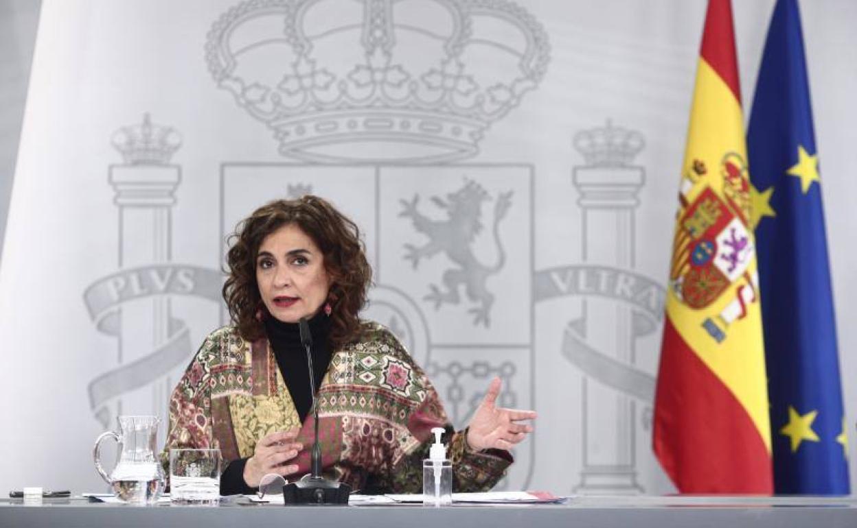 María Jesús Montero, ministra de Hacienda y portavoz del Gobierno 