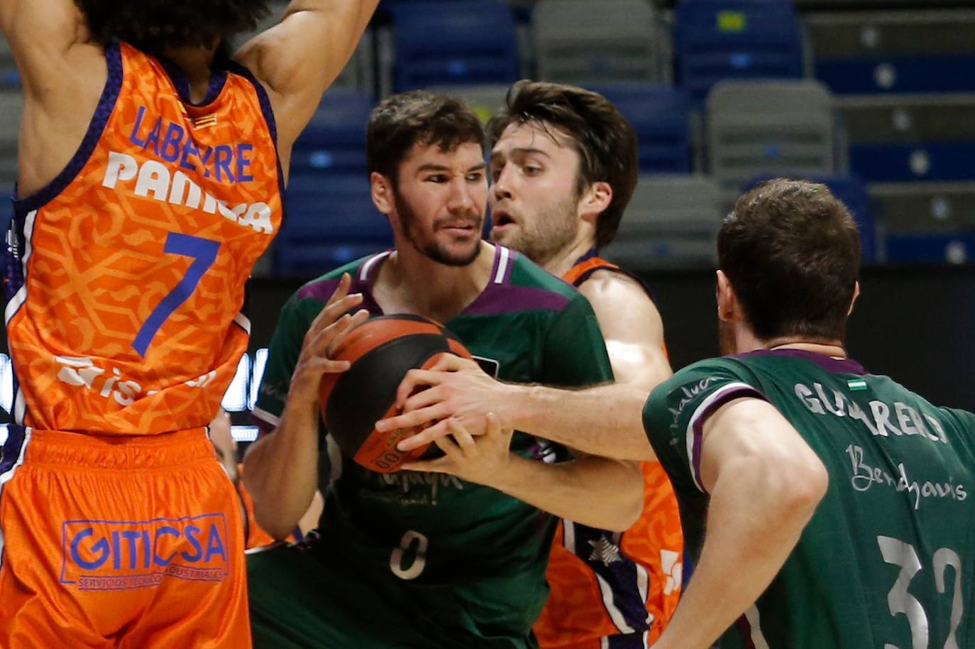 Derrota del Unicaja en casa ante el Valencia Basket. 