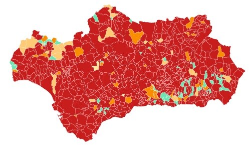 Consulta los nuevos municipios de Andalucía confinados o que cerrarán hostelería y comercios desde el miércoles