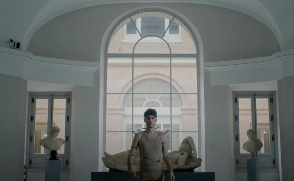 Fragmento de la intervención de Ángelo Néstore en el Museo del Prado.