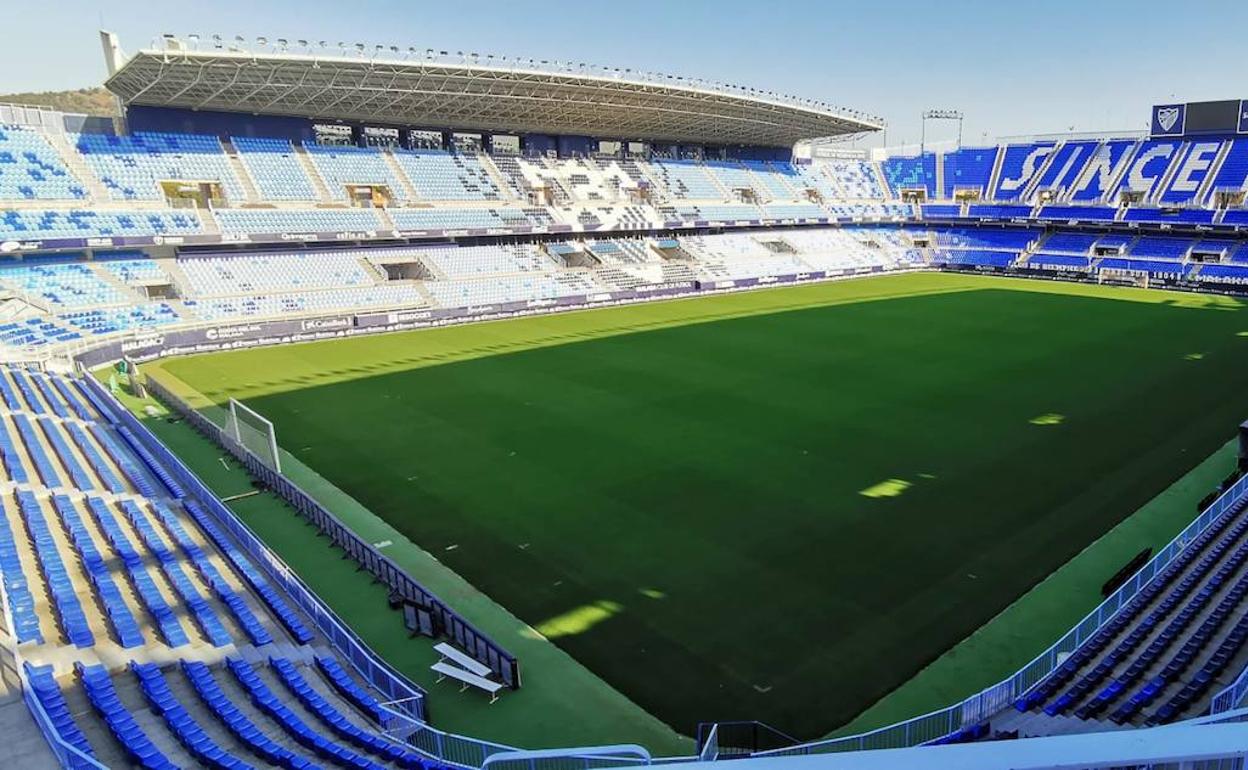 Imagen reciente del campo de La Rosaleda. 