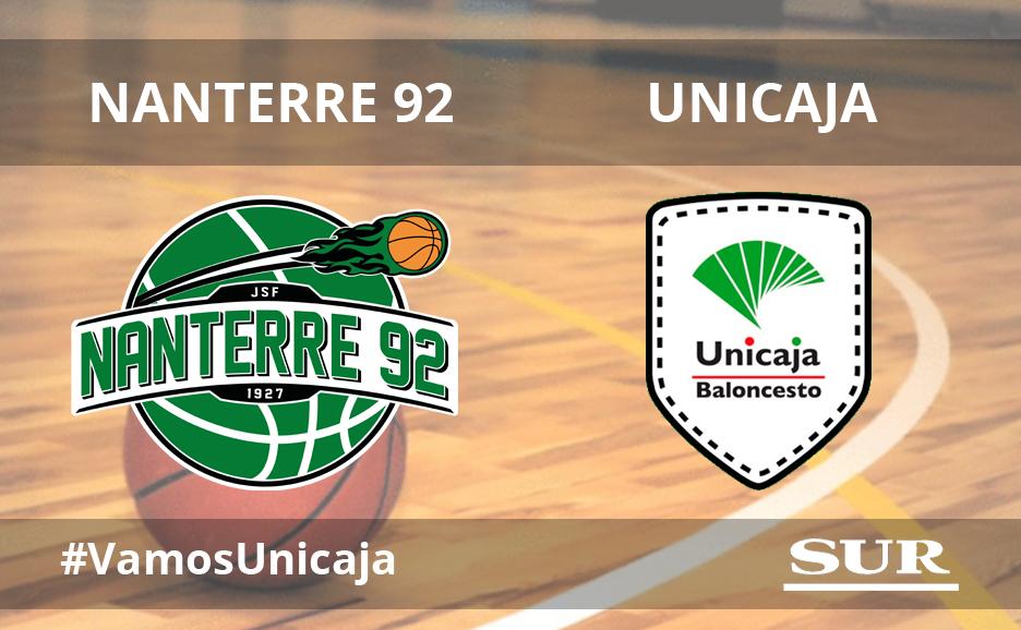 Directo del Nanterre-Unicaja del Top-16 de la Eurocup, miércoles 3 de febrero, a las 20.00 horas en directo por DAZN