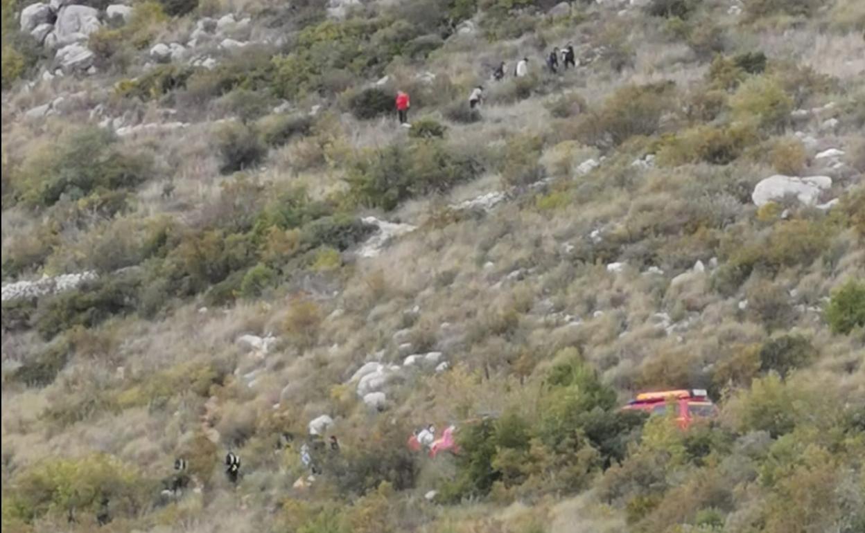 Lugar en el que se procedió al rescate.