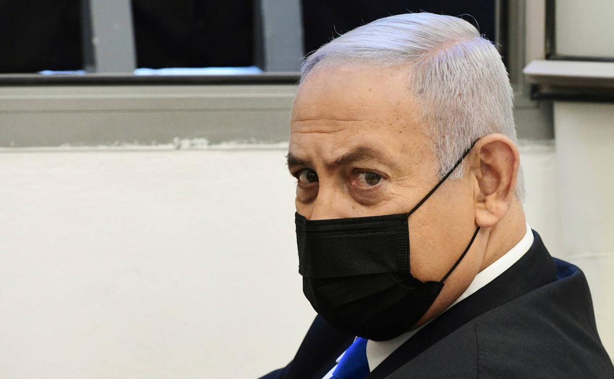 Benjamin Netanyahu, antes de la vista por corrupción.