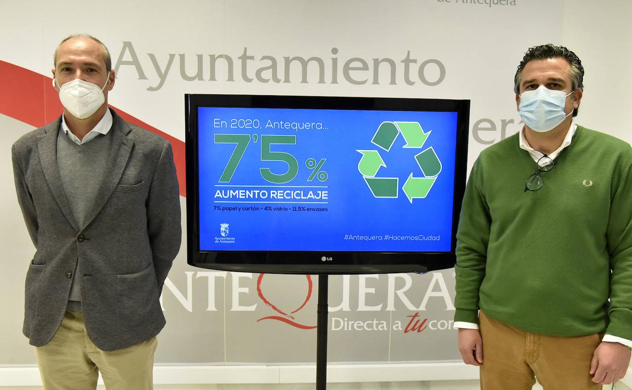 El reciclaje de residuos sube un 7,5% en Antequera