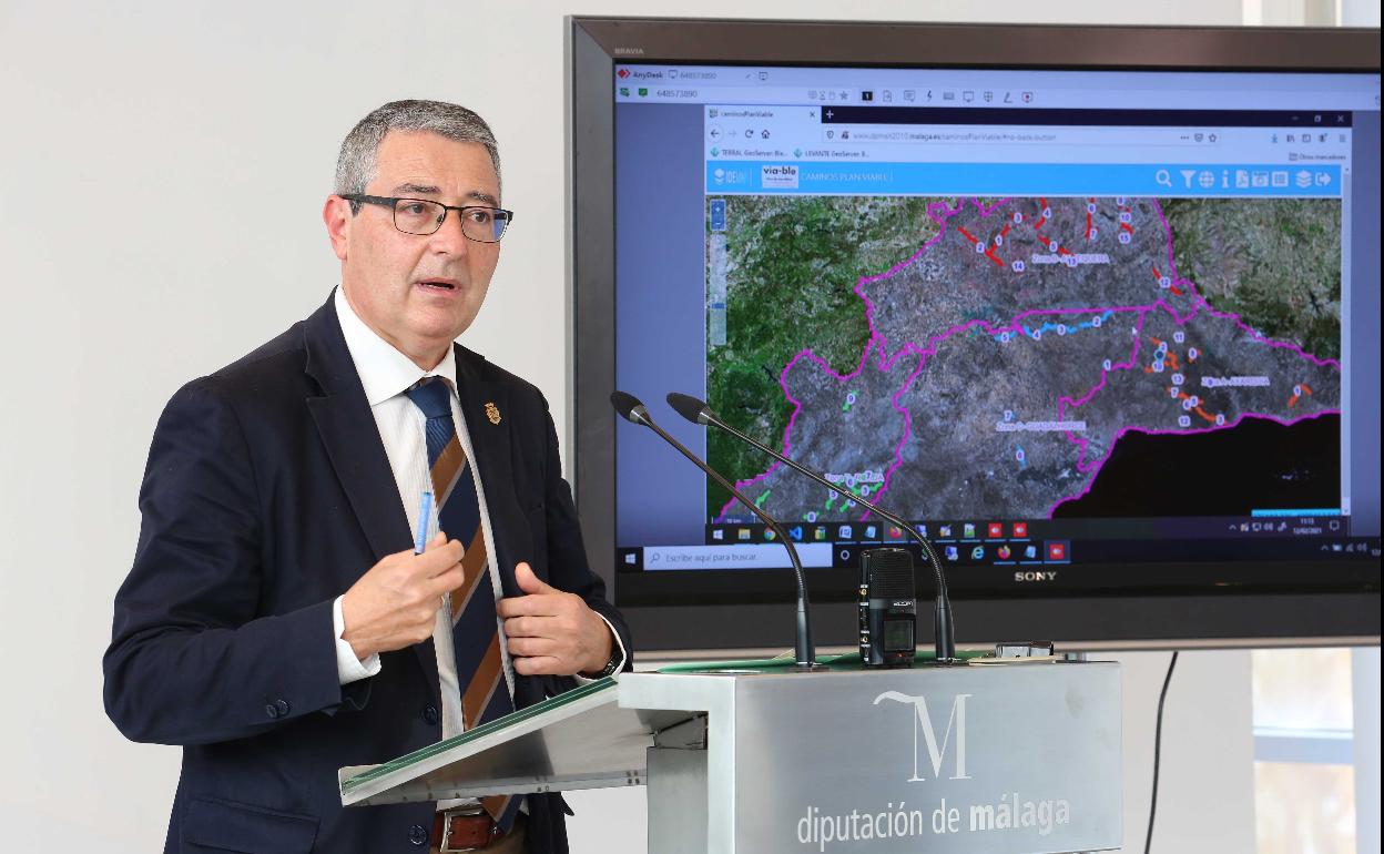 Salado, durante la presentación de los primeros proyectos del Plan Vía-ble.