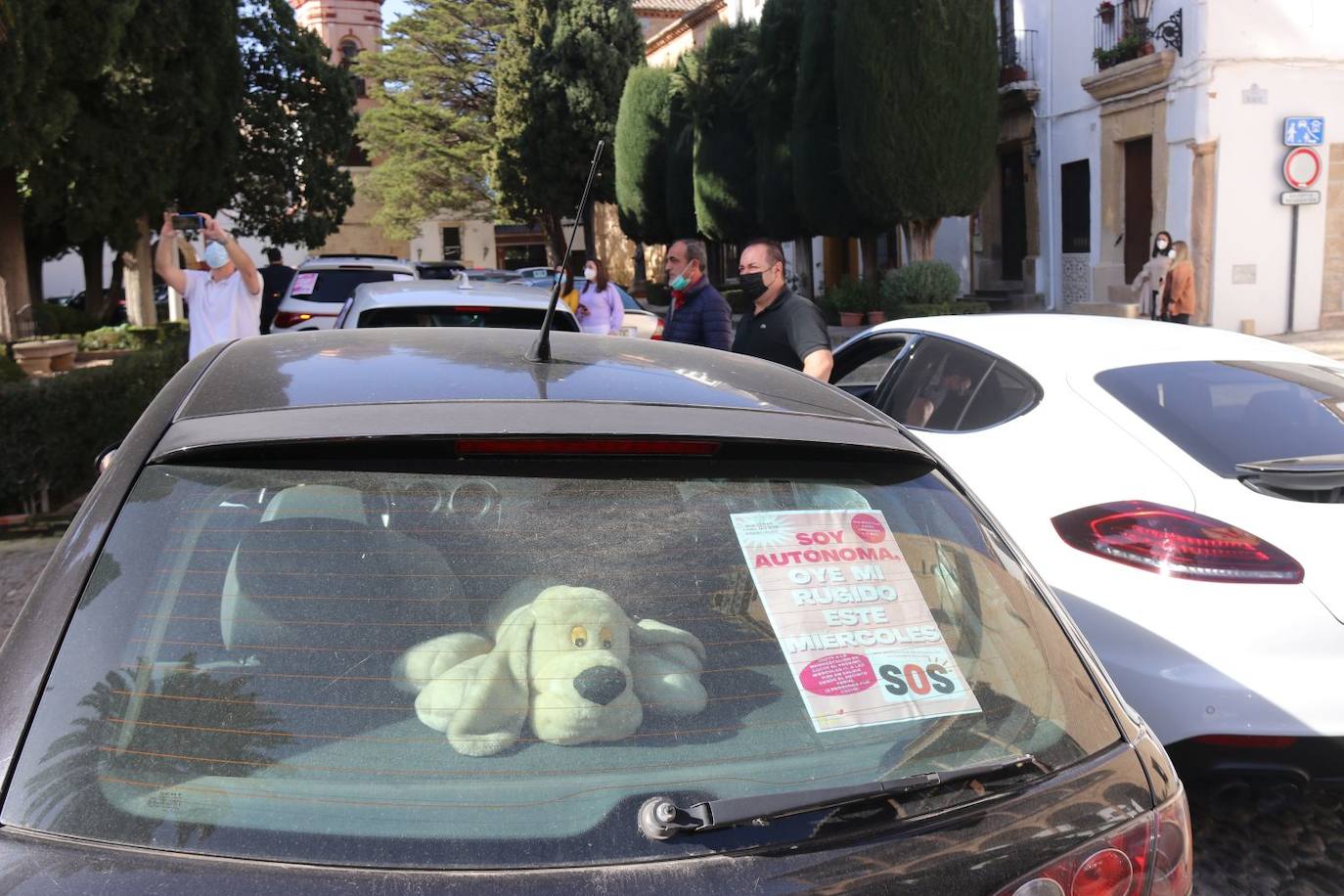 Imágenes de la protesta en Ronda 