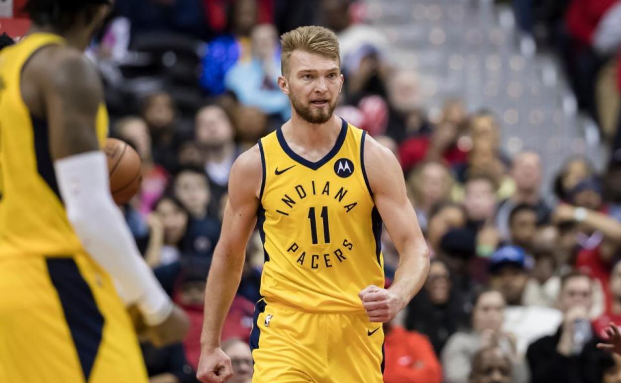 Domantas Sabonis, en un partido con los Pacers de Indiana. 