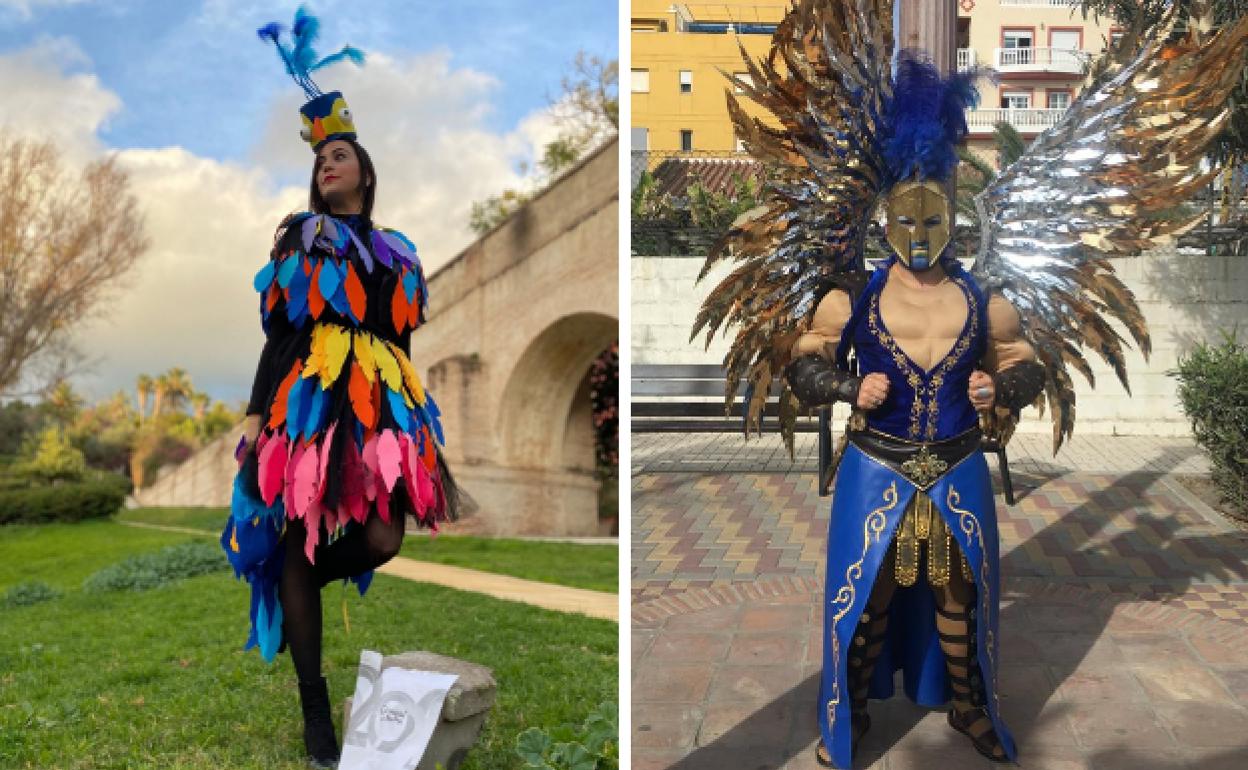 Diosa y Dios Momo del Carnaval de este año. 
