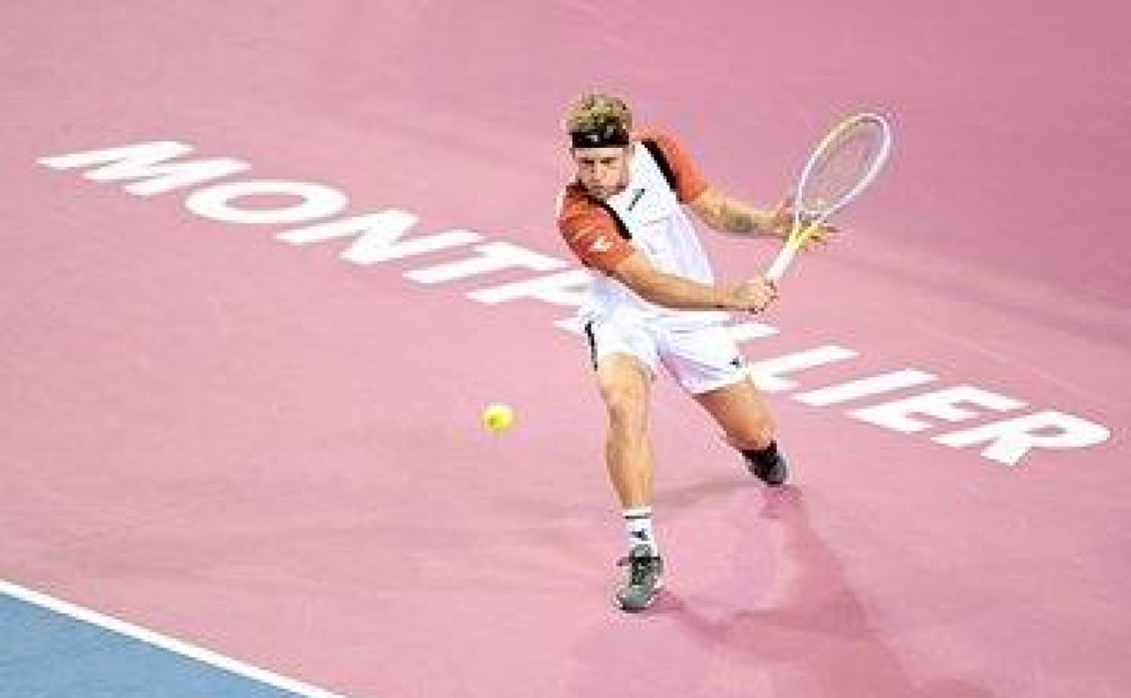 Davidovich, en acción en el torneo de Montpellier. 