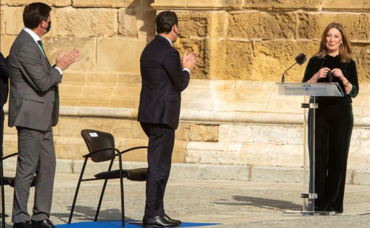 María del Carmen Navarro, durante su intervención.