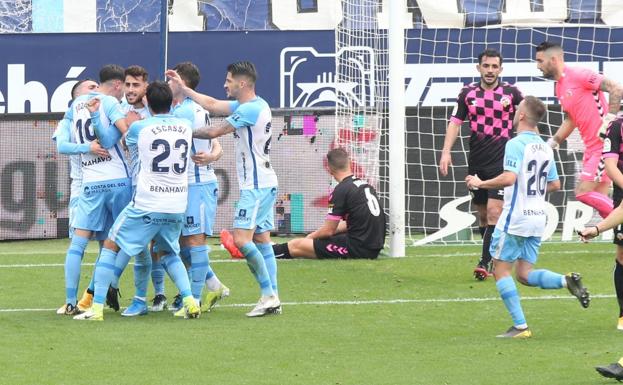 El Málaga vuelve a sentirse como en casa en La Rosaleda