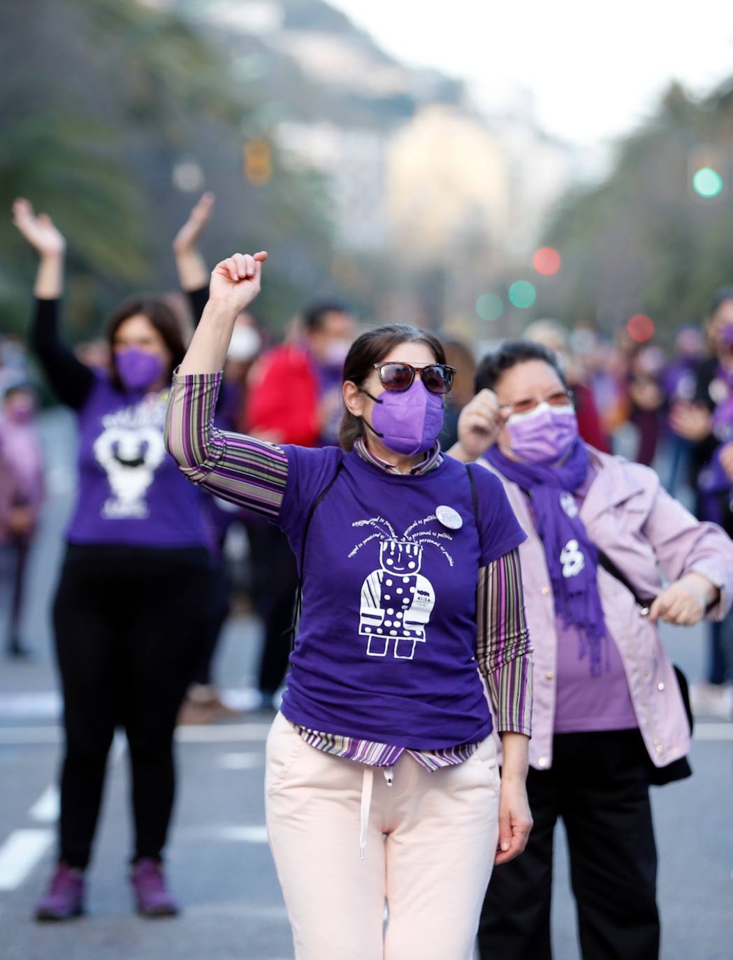 Baile feminista este 8-M por la tarde en el Paseo del Parque. 