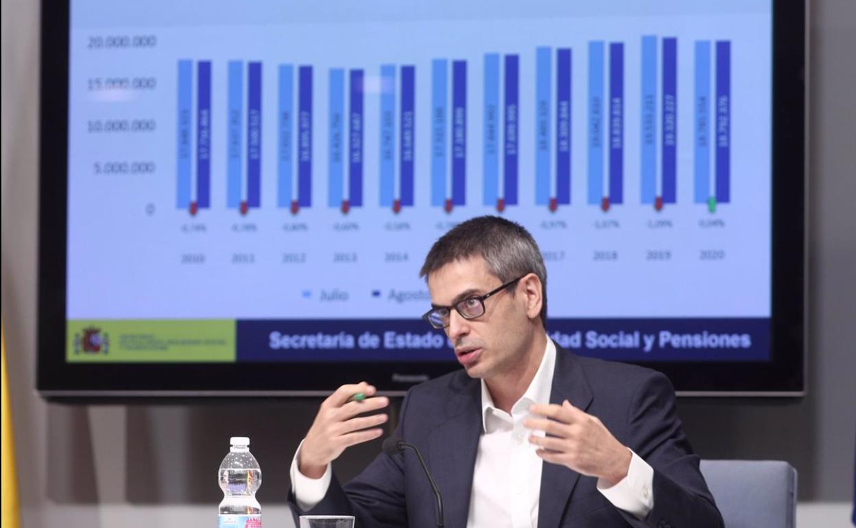 El secretario de Estado de Seguridad Social, Israel Arroyo. 