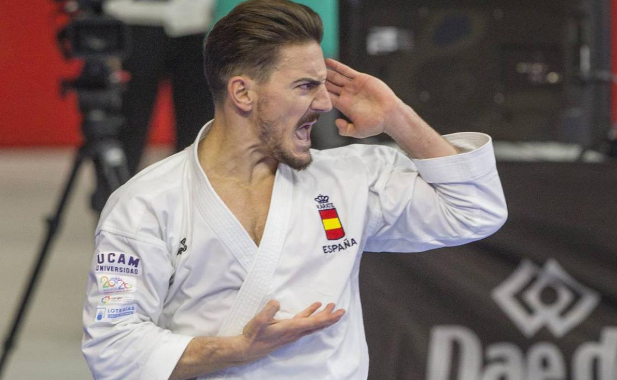 Damián Quintero, en competición. 