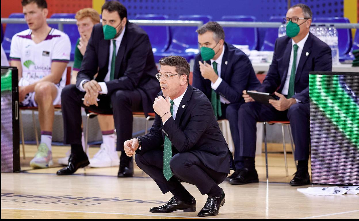 Katsikaris, durante el partido frente al Barcelona. 