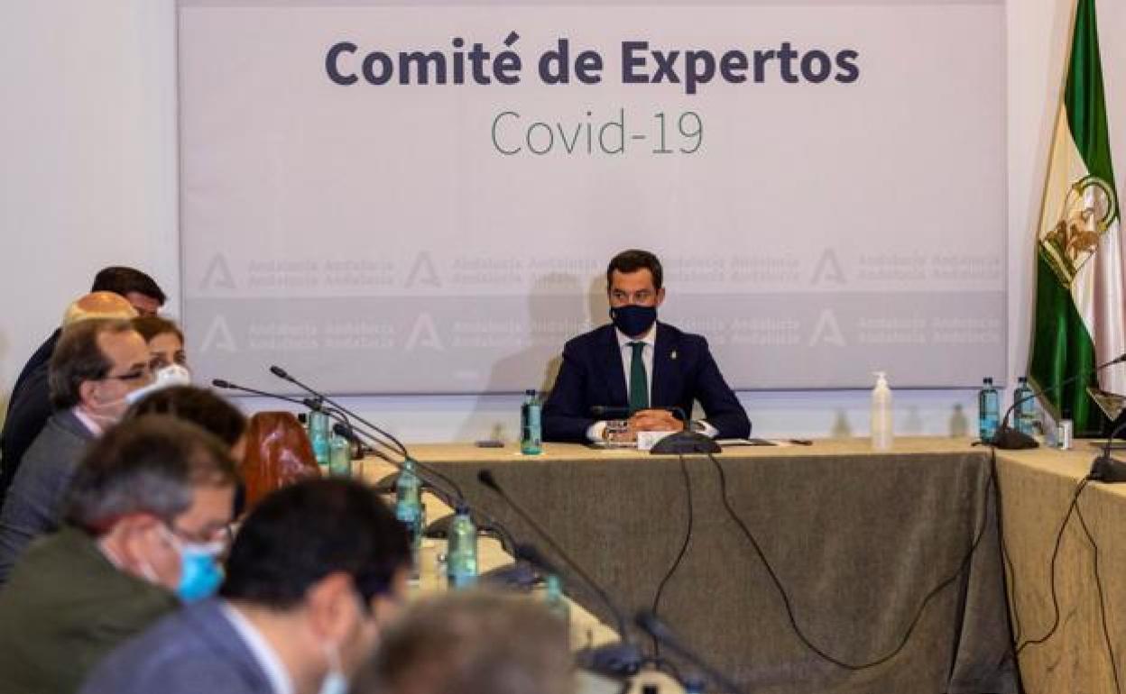 Moreno, en una reunión anterior del comité de expertos. 