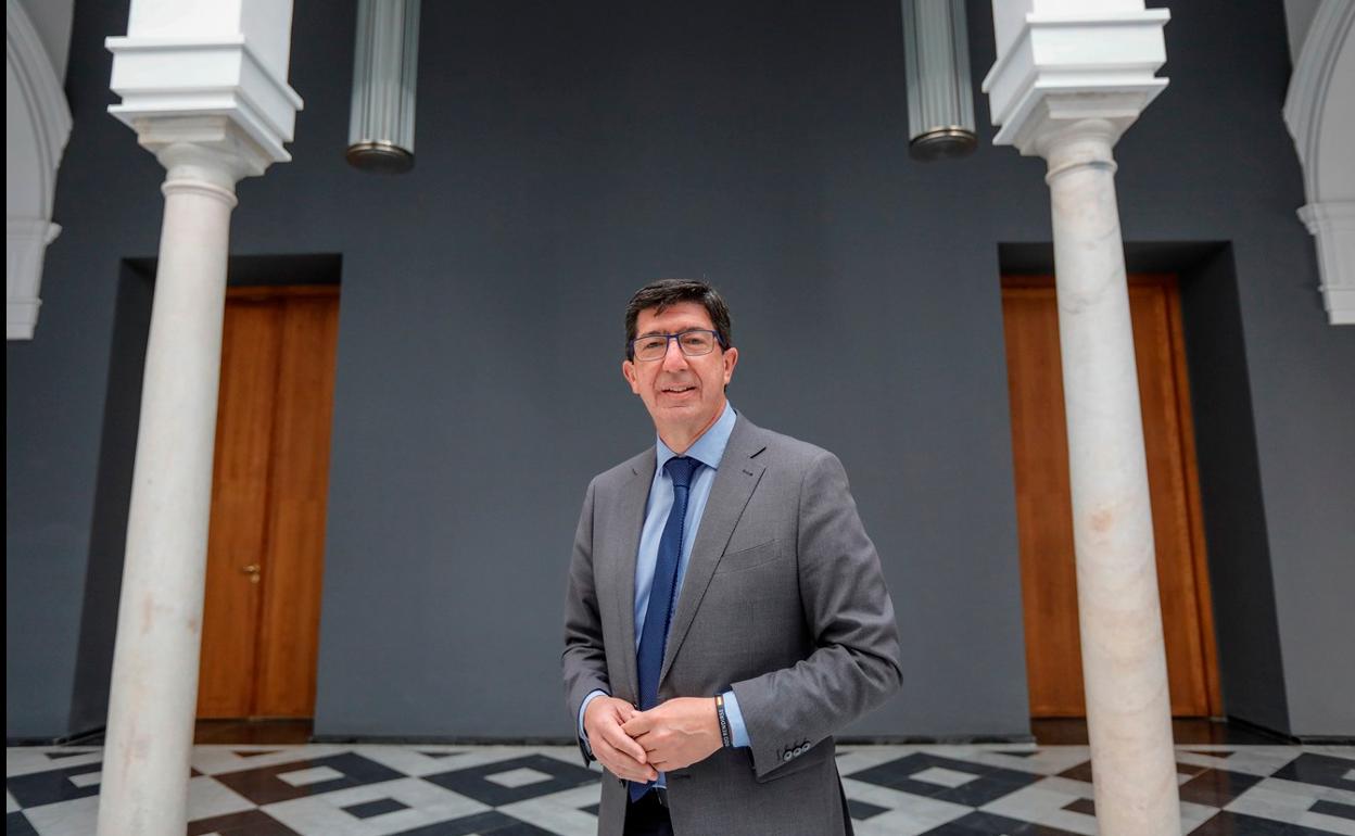 Juan Marín, en el Palacio de San Telmo. 