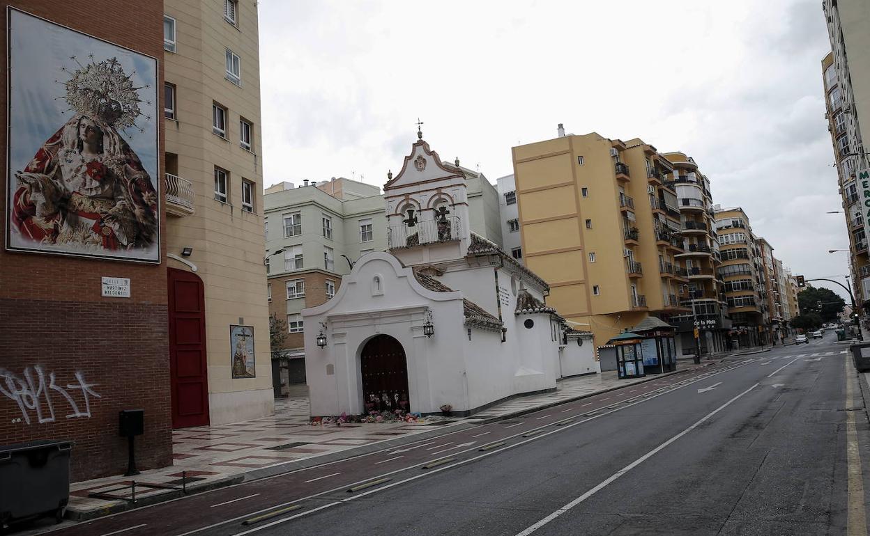 Ermita de Zamarrilla, el Jueves Santo del año pasado. 