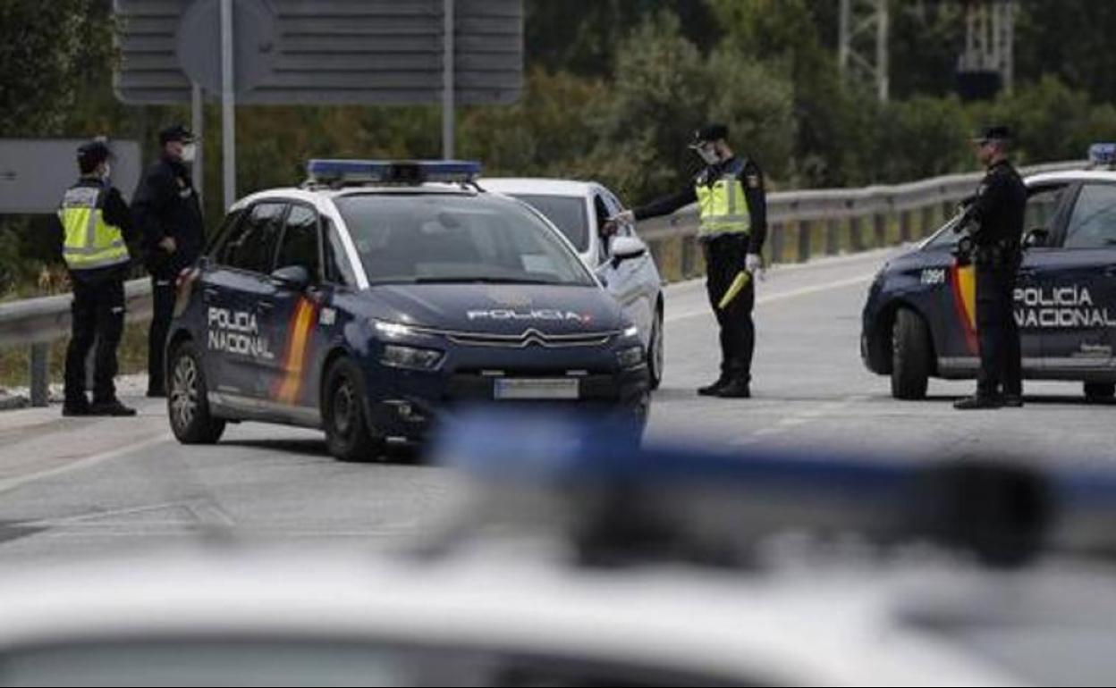 Control policial en Málaga durante la primera ola del coronavirus