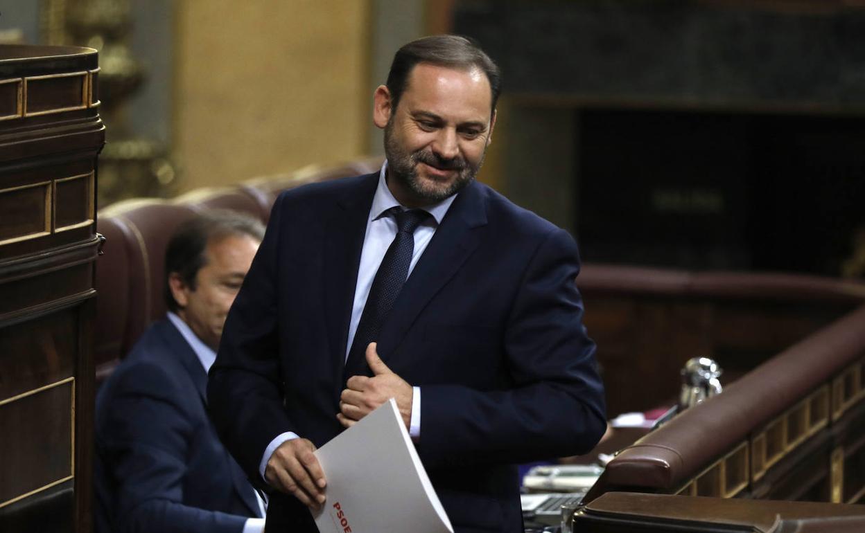 El ministro de Transportes, Movilidad y Agenda Urbana, José Luis Ábalos. 