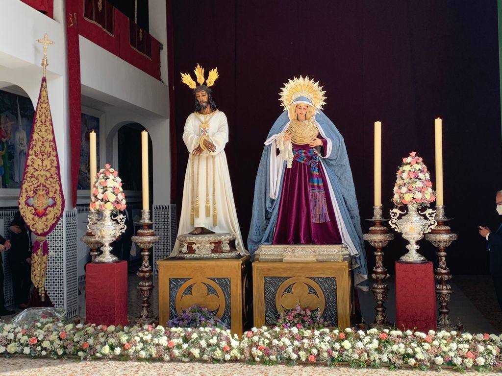 Jesús Cautivo y la Virgen de la Trinidad, en su Casa Hermandad