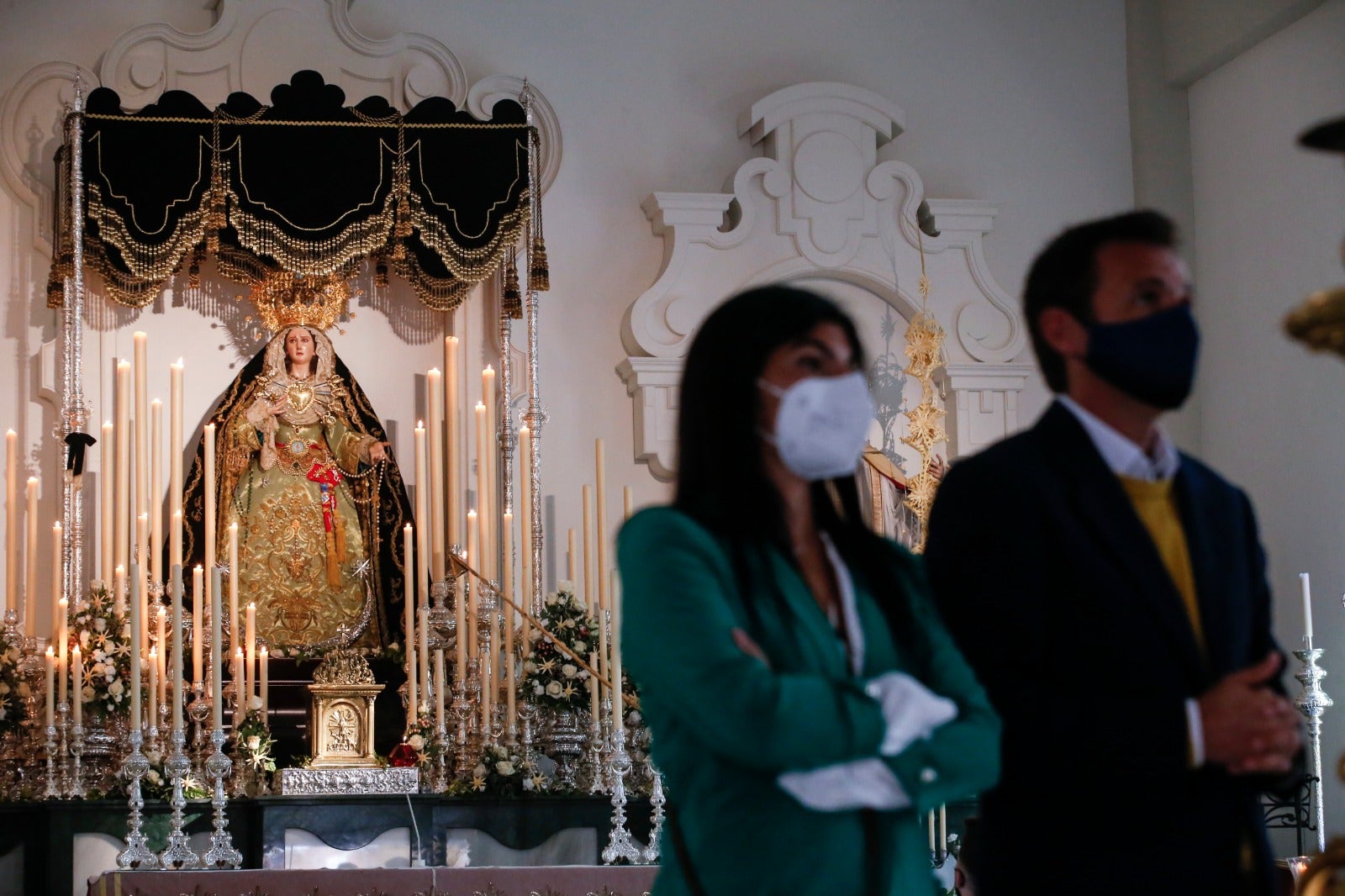 Veneración del Santísimo Cristo de la Humildad y Paciencia y María Santísima de los Dolores y Esperanza en la Parroquia de San Vicente de Paúl.