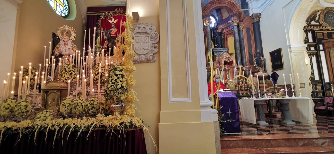 Misa de Palmas de Pollinica en la Iglesia de San Agustín.