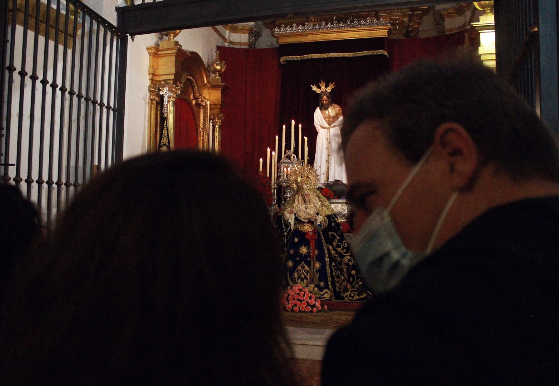 Veneración al Cristo de la Humillación y Perdón y María Santísima de la Estrella en la parroquia de Santo Domingo de Guzmán.