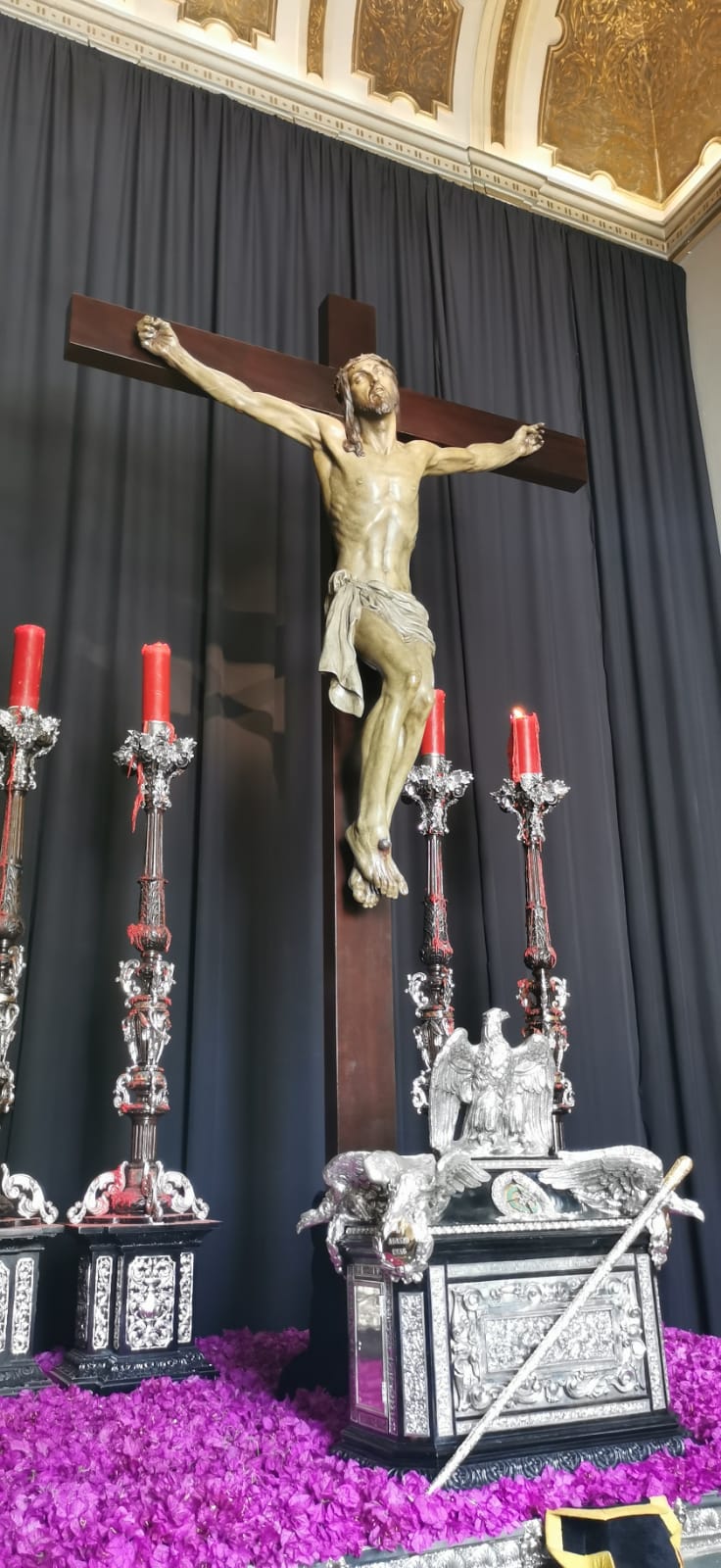 Santísimo Cristo de la Expiración y María Santísima de los Dolores Coronada en la parroquia de San Pedro.