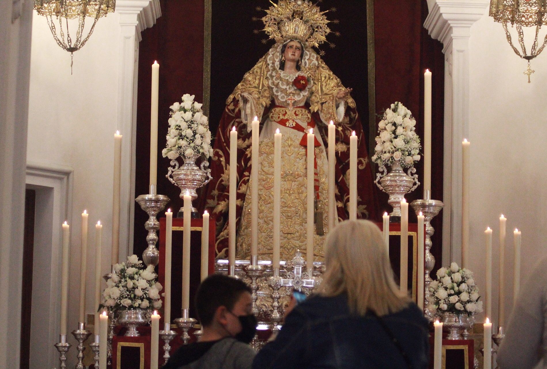 Zamarrilla en su ermita este Jueves Santo de 2021