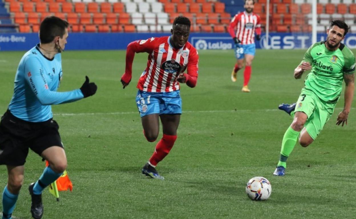 El jugador del Lugo, cedido por el Almería, Arvin Amoakoh Appiah. 