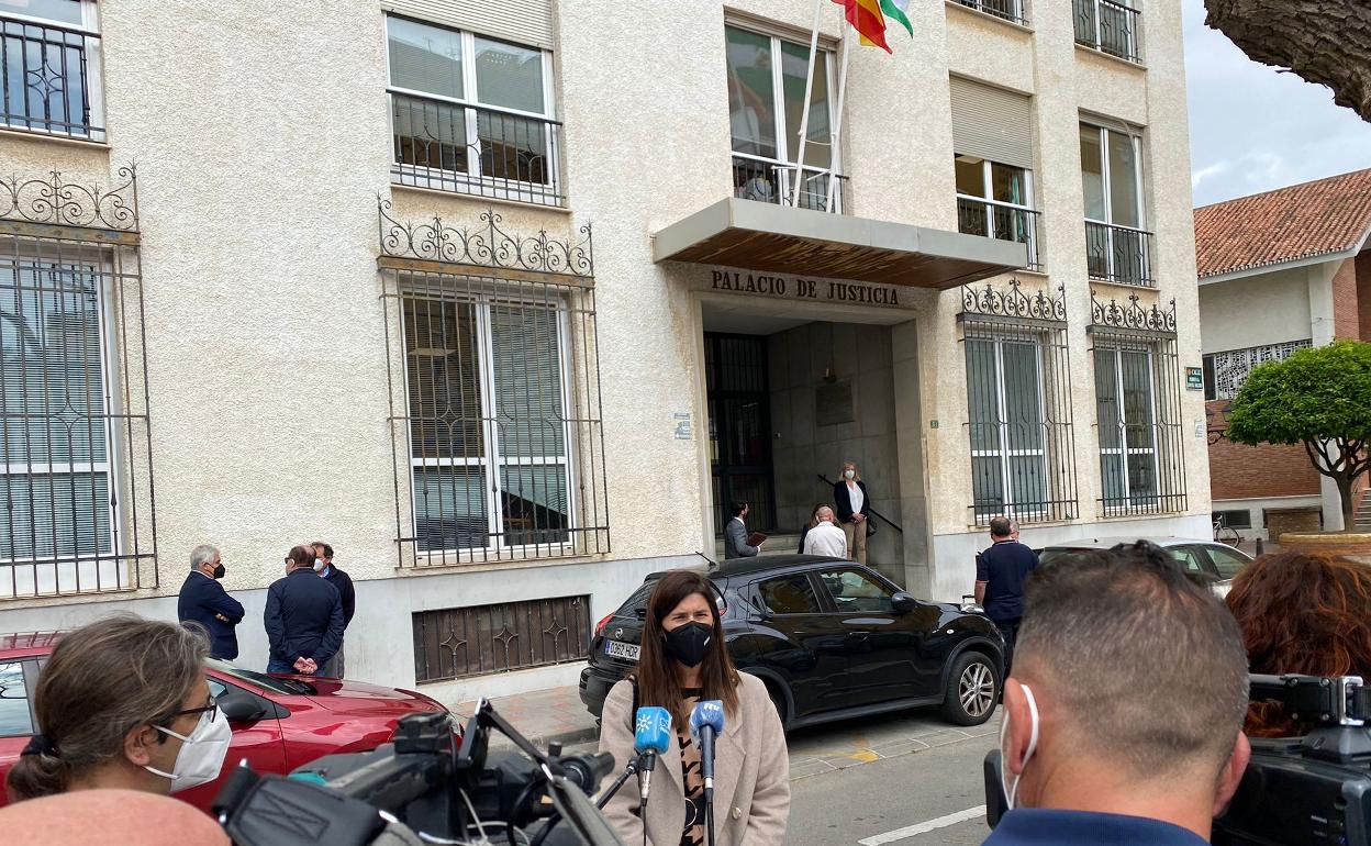 Mónica Alejo ha visitado los juzgados de Fuengirola