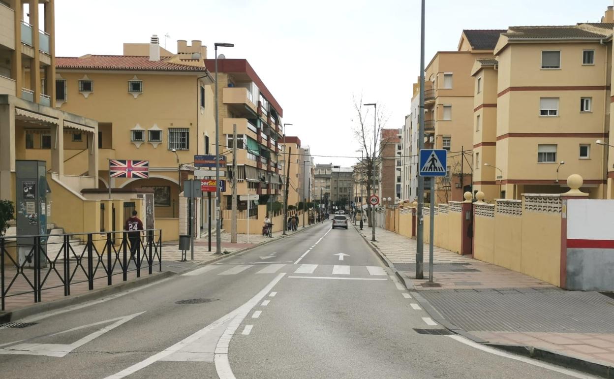 Imagen de la avenida de la Candelaria. 
