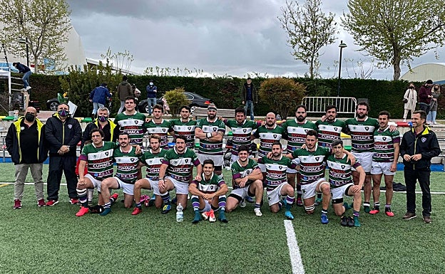 Plantilla del Club Rugby Málaga que cerró este domingo la temporada. 