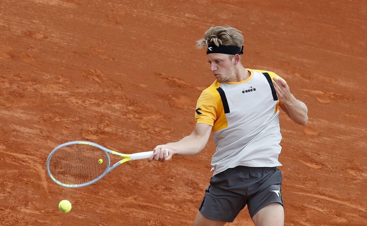 Alejandro Davidovich, en su duelo ante Matteo Berrettini. 