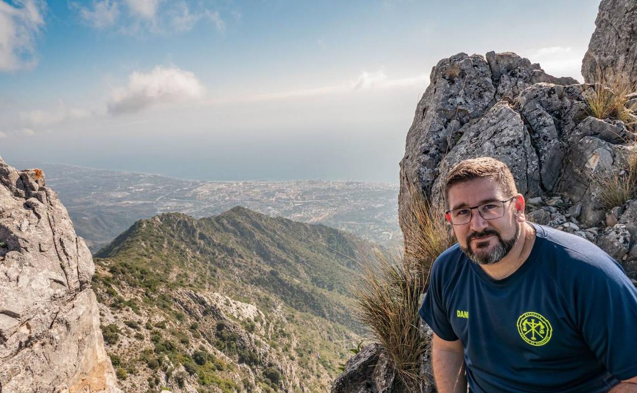 Dani García desde La Concha con Marbella al fondo. 