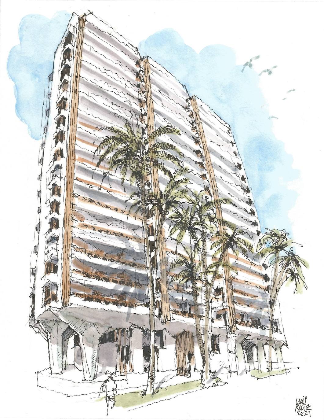 Málaga a trazos: Mirador al sur