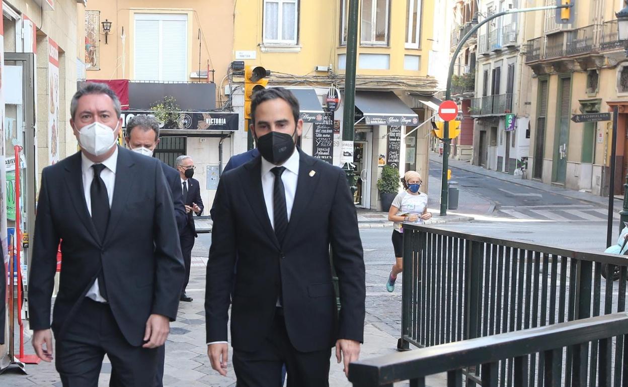 Espadas y Pérez, el pasado Viernes Santo, en Málaga.