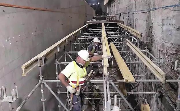 El metro termina la obra que permitirá el intercambio de líneas en el Centro de Málaga