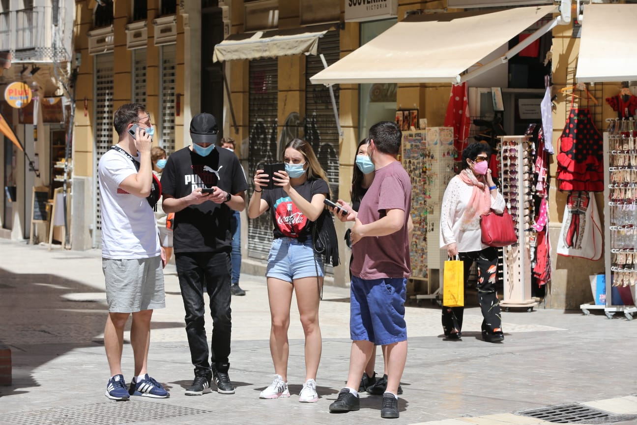 Gran ambiente en los bares y restaurantes de Málaga 