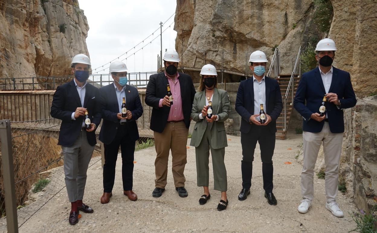Presentación de la cerveza Malacatí en el Desfiladero de los Gaitanes.