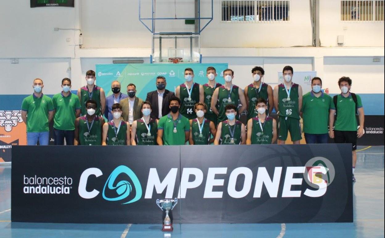 El equipo júnior masculino del Unicaja, ganador del torneo. 