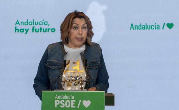 Díaz, hoy en su comparecencia en Sevilla