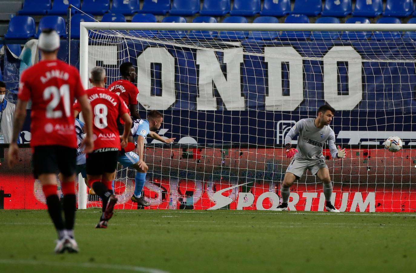 El Málaga empata con el Mallorca en casa. 