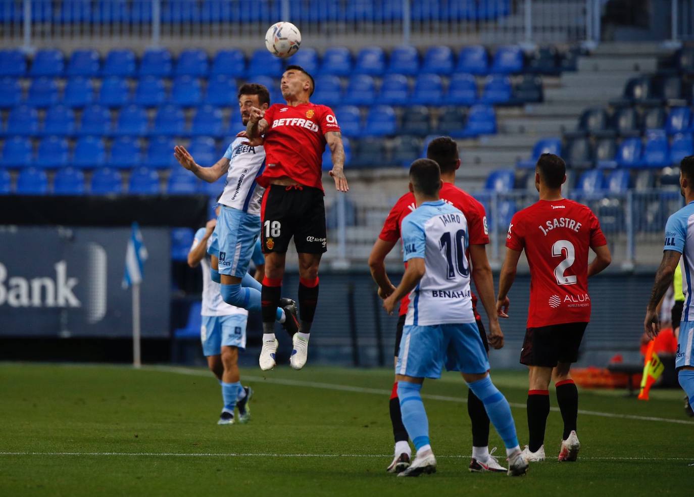 El Málaga empata con el Mallorca en casa. 